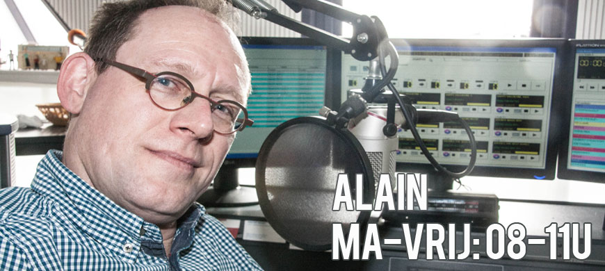Alain, elke werkdag van 7 tot 10 uur