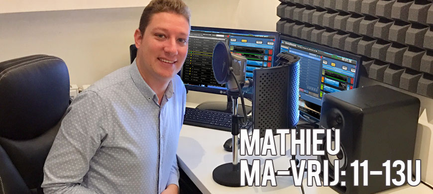 Mathieu: van maandan tot vrijdag tussen 11 en 14 uur